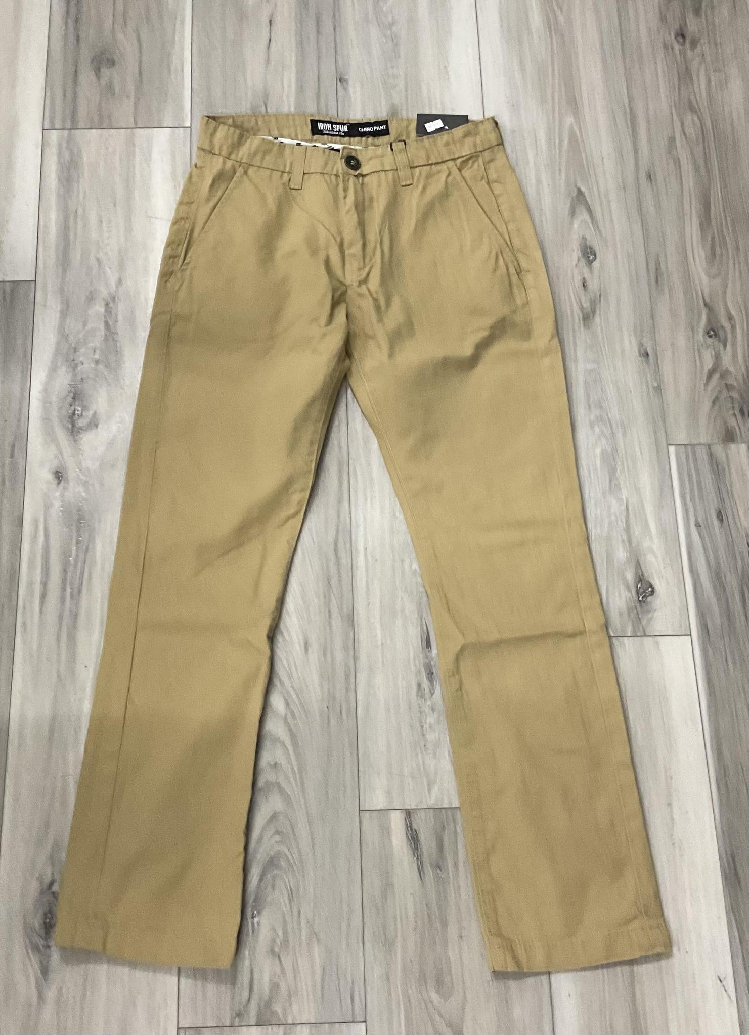 CH-01|CHINO PANTS  STRAIGHT IRON SPUR KHAKI WESTERN MEN JEANS