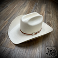 “ PRIMO COGNAC “ | 4 INCH STETSON STRAW HAT IVORY