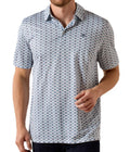 ARIAT MEN’S |WHITE SOUTHWEST PRINT POLO |10071493