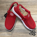 “ WENDY “ | SLUB CANVAS RED HEY DUDE 40063-610