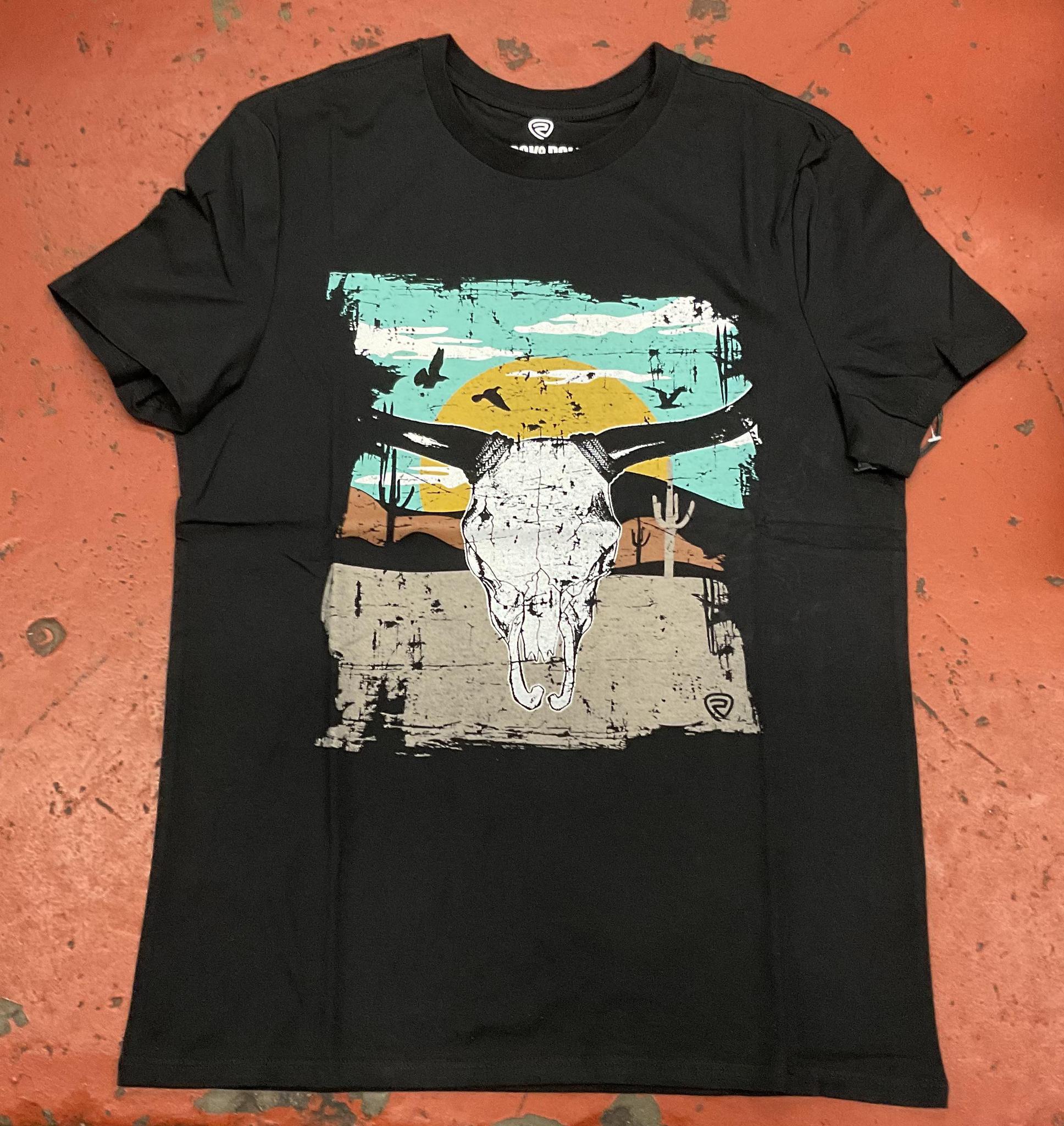 Unisex graphic tee black rock & roll | RRUT21R0IQ