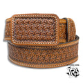 “ Maximus “ | MEN WESTERN BELT LIGHT BROWN