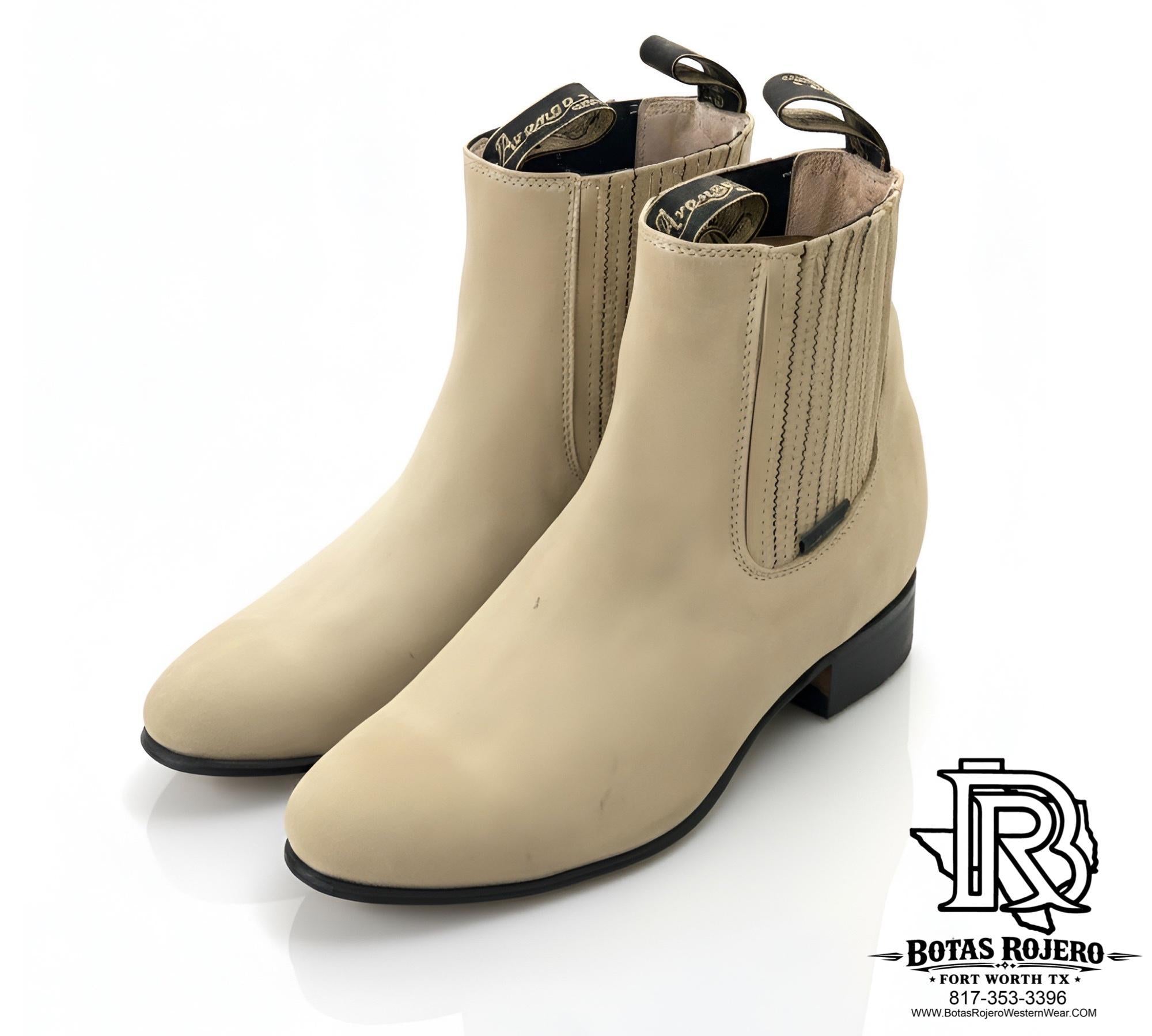 BOTIN CHARRO COLOR BEIGE ARANGO PUNTA NORMAL