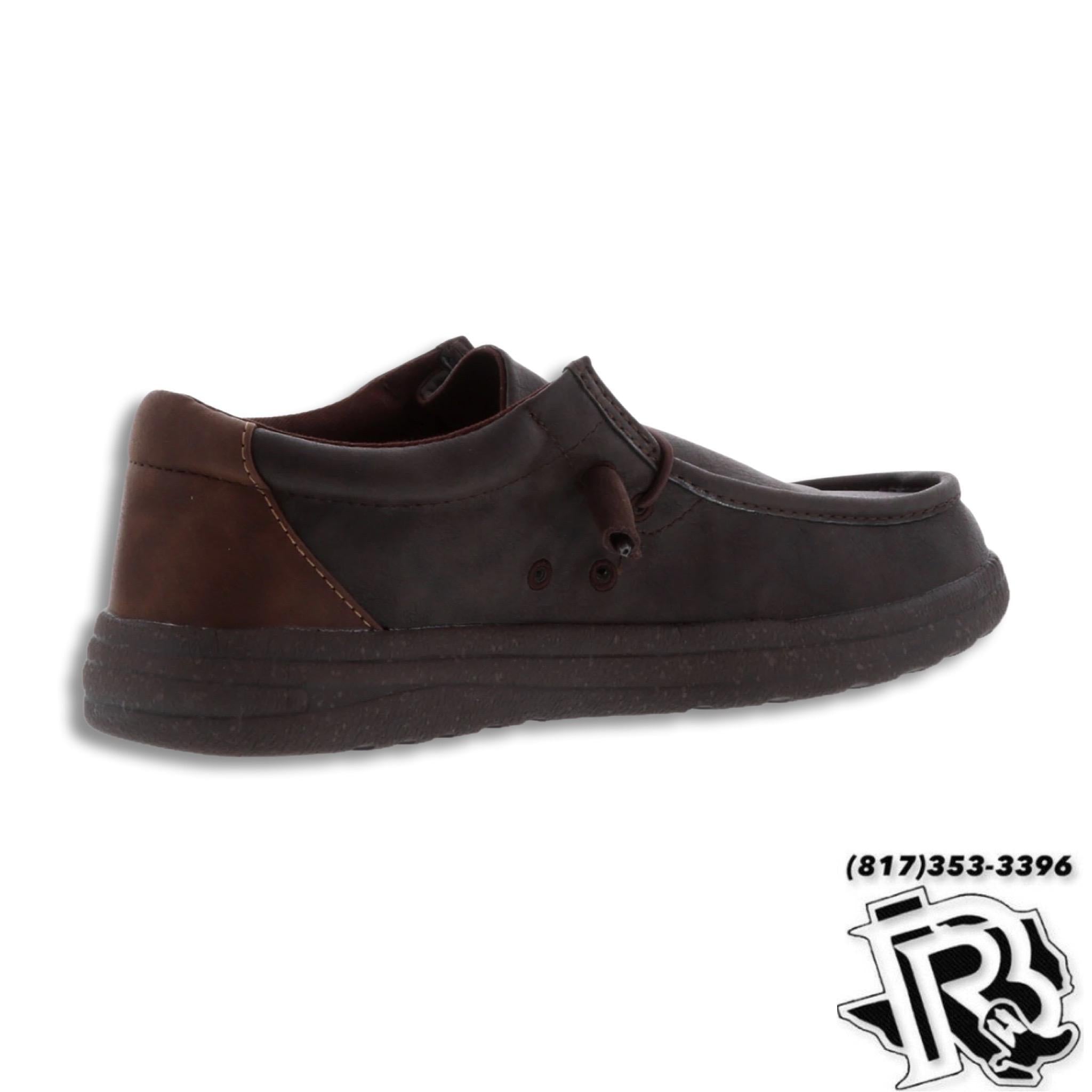 “ PAUL “ | MEN WAXED CHOCOLATE CASUAL CANVAS SHOE