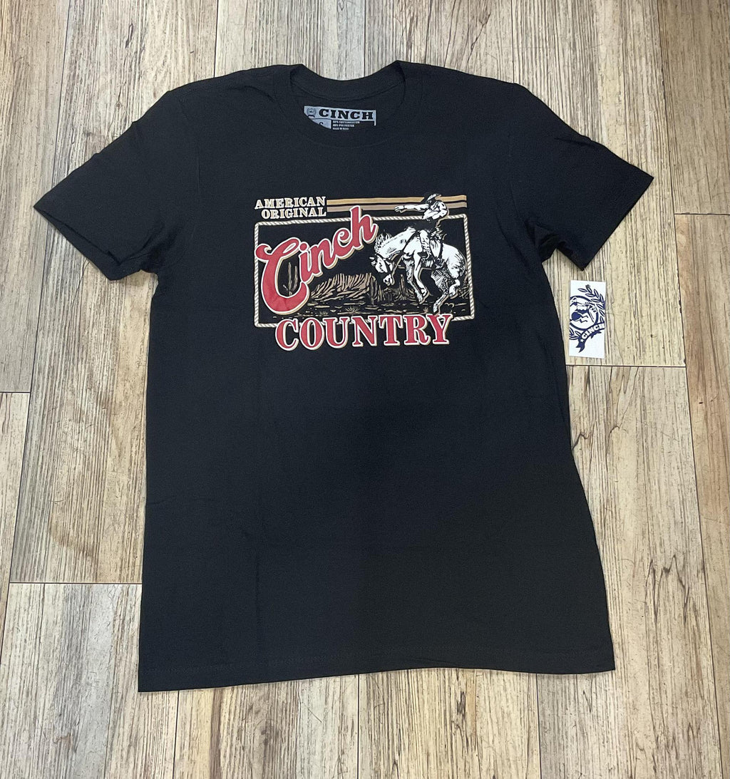 CINCH MENS BLACK TEE | MTT1690687