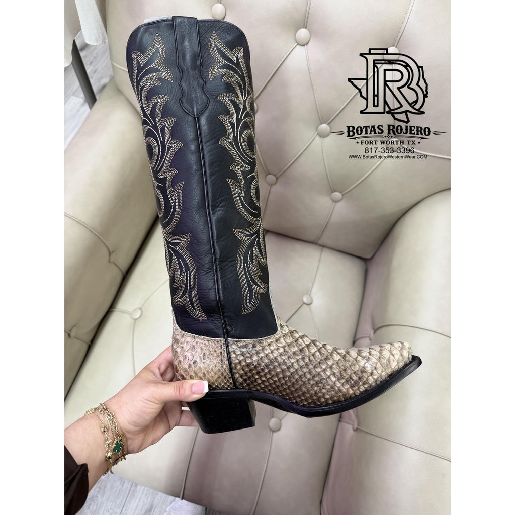 ORIGINAL PYTHON CREAM WOMEN WESTERN BOOTS