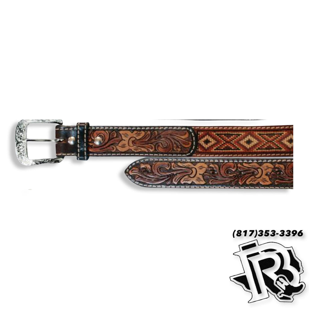 BEADED BELT BROWN | Twisted X Belt (XIBB-103)