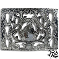 BELT BUCKLE ‘HORSE’’ | TOOLED METAL WESTERN COWBOY BUCKLE