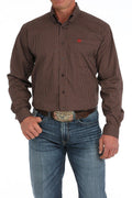 CINCH MEN’S LONG SLEEVE BROWN SHIRT | MTW1105873