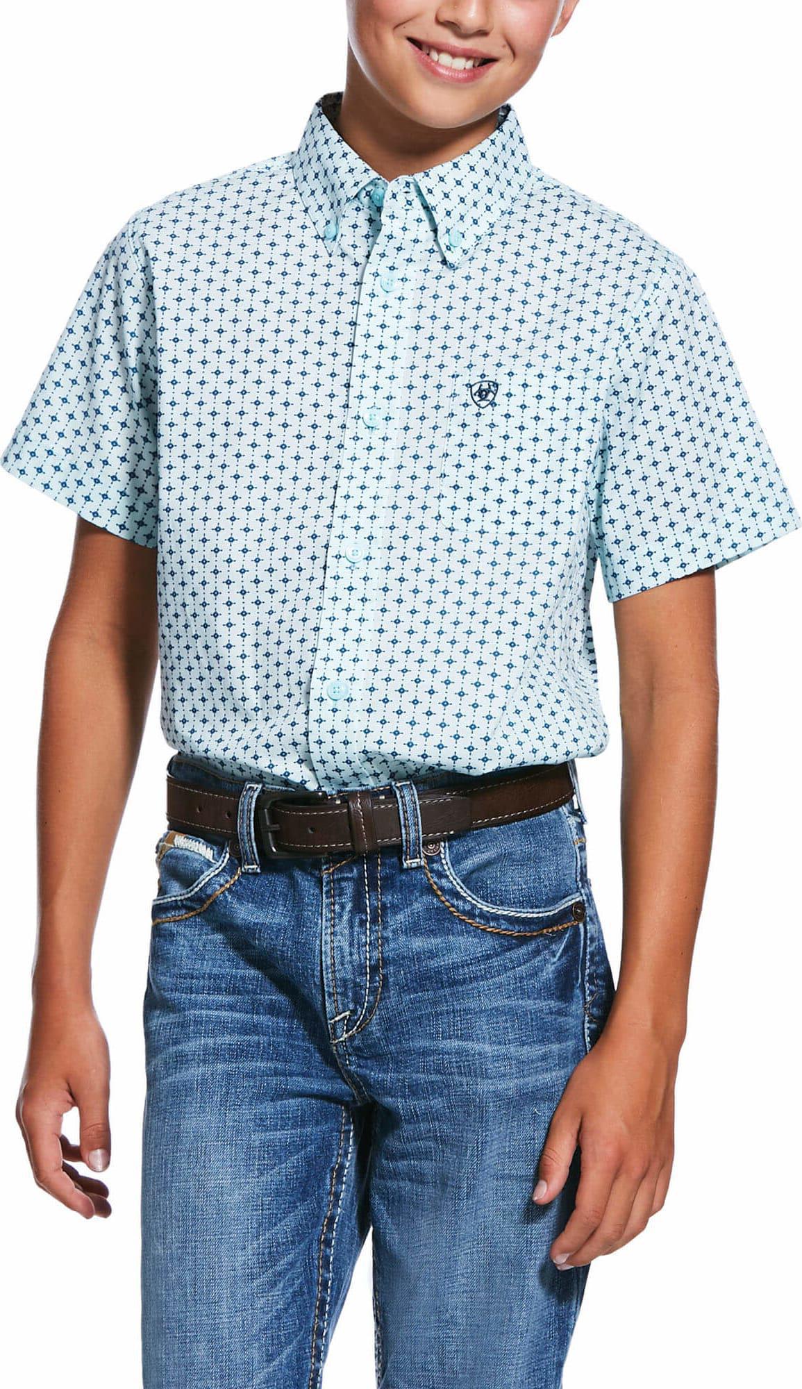 BOYS REEDLEY PRINT SHORT SLEEVE SHIRT STHGSEA 10031929