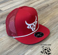 “ JOSE“ | MEN CAP BULL HEAD ROPE HAT RED LOST CALF