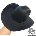 4X BLACK | IRON SPUR ™️ WOOL HAT CROWN 6” BRIM 4 1/4 “