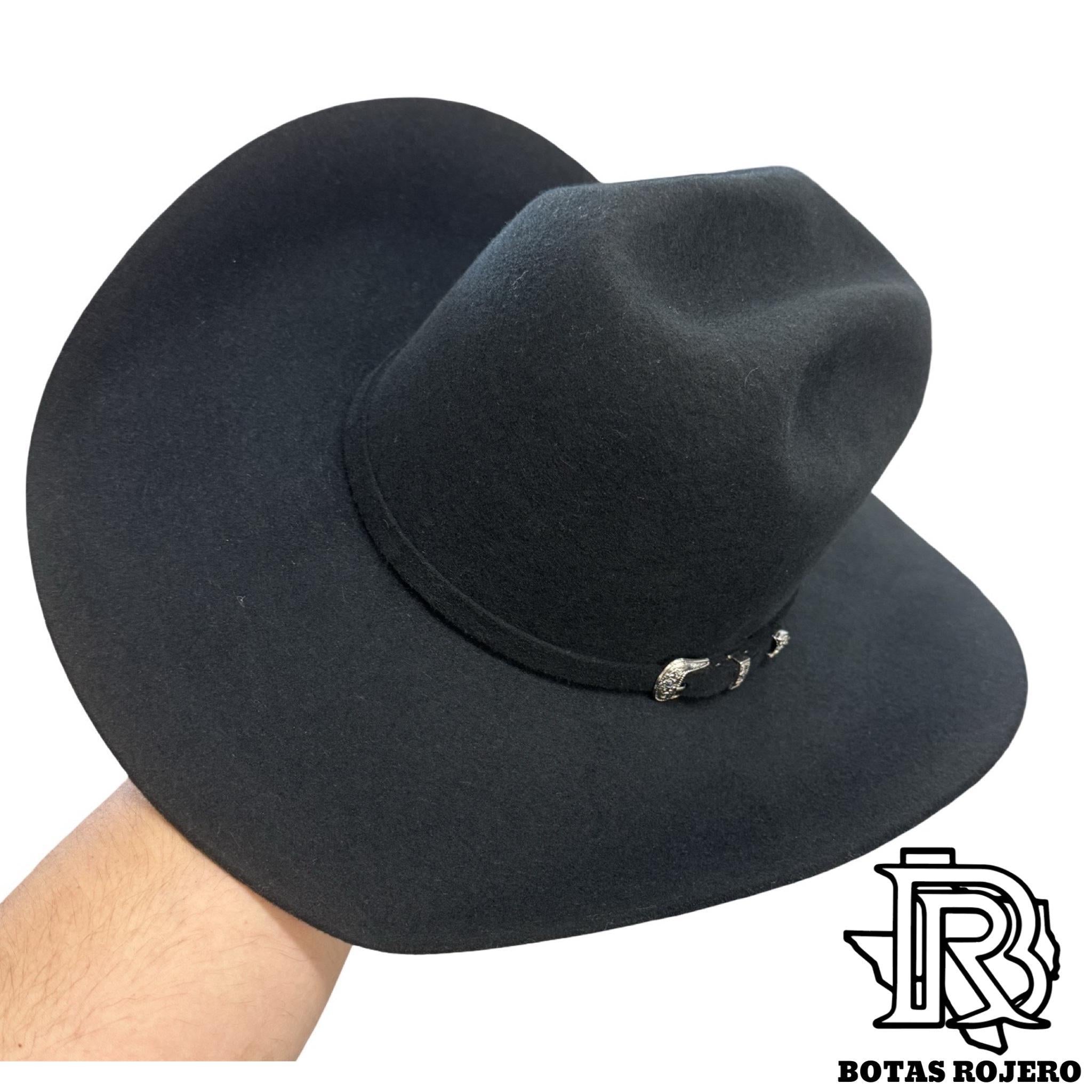 4X BLACK | IRON SPUR ™️ WOOL HAT CROWN 6” BRIM 4 1/4 “