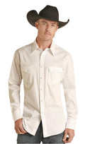 MENS WHITE STRETCH POPLIN WHITE PANHANDLE | RRMSOSRZ5Z