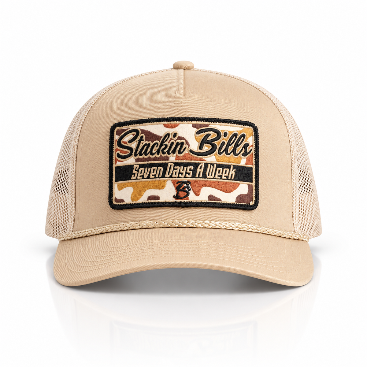 “ SB STUMP “ STACKIN BILLS CAPS KAHKI SNAP BACK