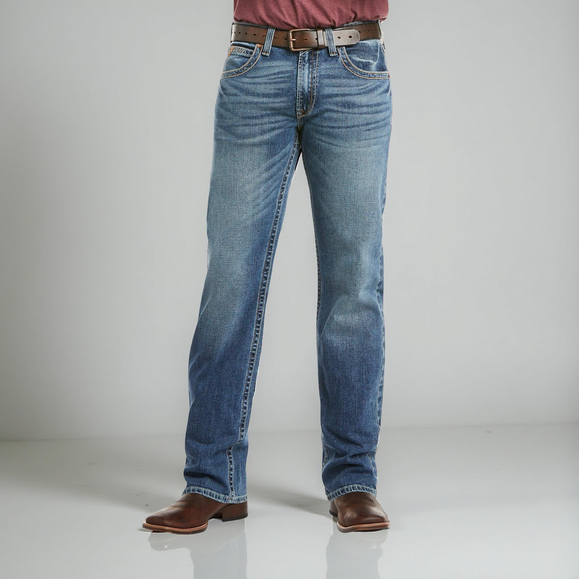 ARIAT JEAN STRAIGHT LEG | M5 Slim Stretch Stackable LIGHT WASH JEANS (10021879) M5
