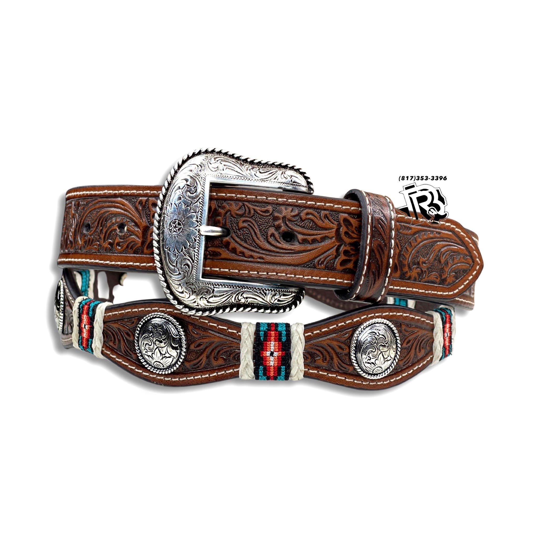 “ Joshua “ | Men Western Belt Conchos Aztec N210003708 FINAL SALE