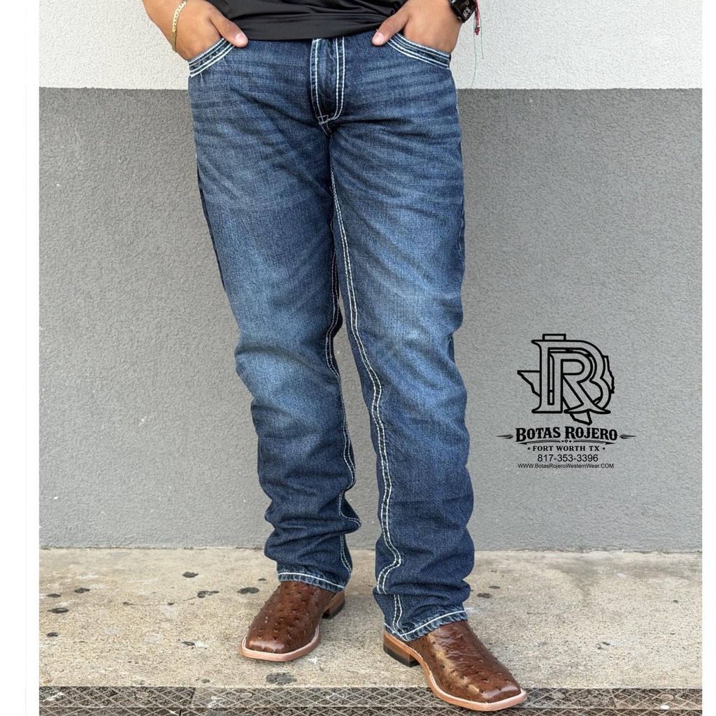 02 | STRAIGHT | DARK BLUE | IRON SPUR | MEN WESTERN JEANS