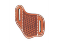 NOCONA BASKET STAMP TAN LEATHER KNIFE SHEATH|1801608