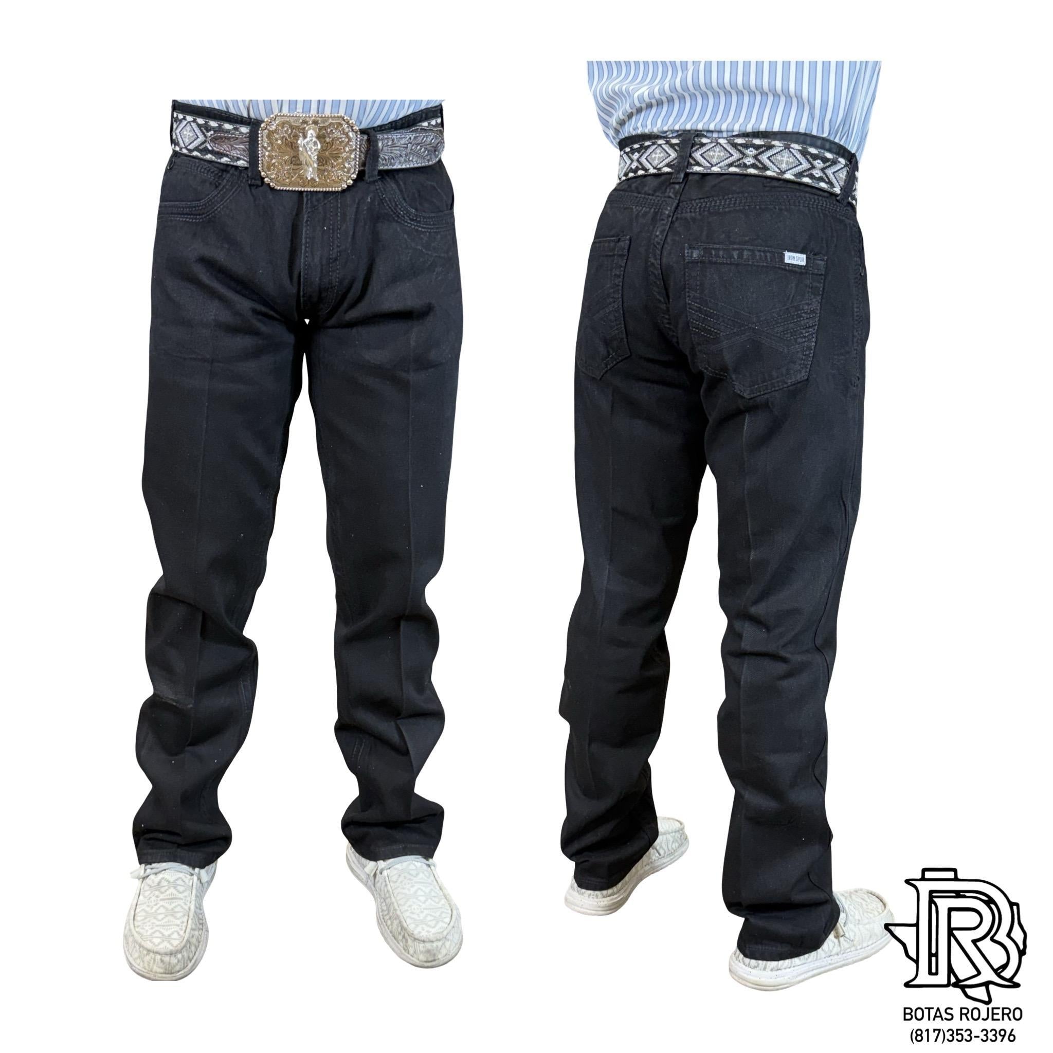 02 | STRAIGHT | BLACK | IRON SPUR | MEN WESTERN JEANS