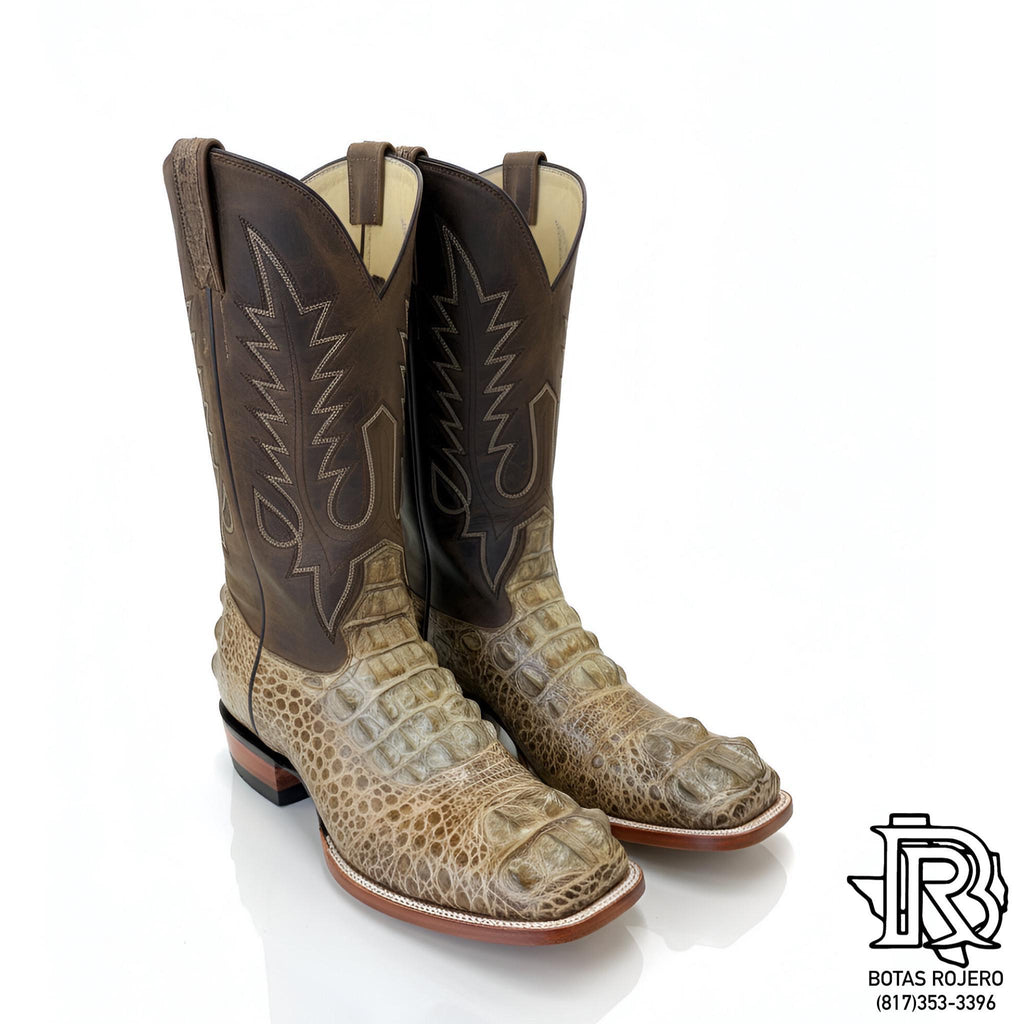 “ RICHARD “ | CAIMAN HORNBACK ORIX MEN WESTERN SQUARE TOE BOOTS