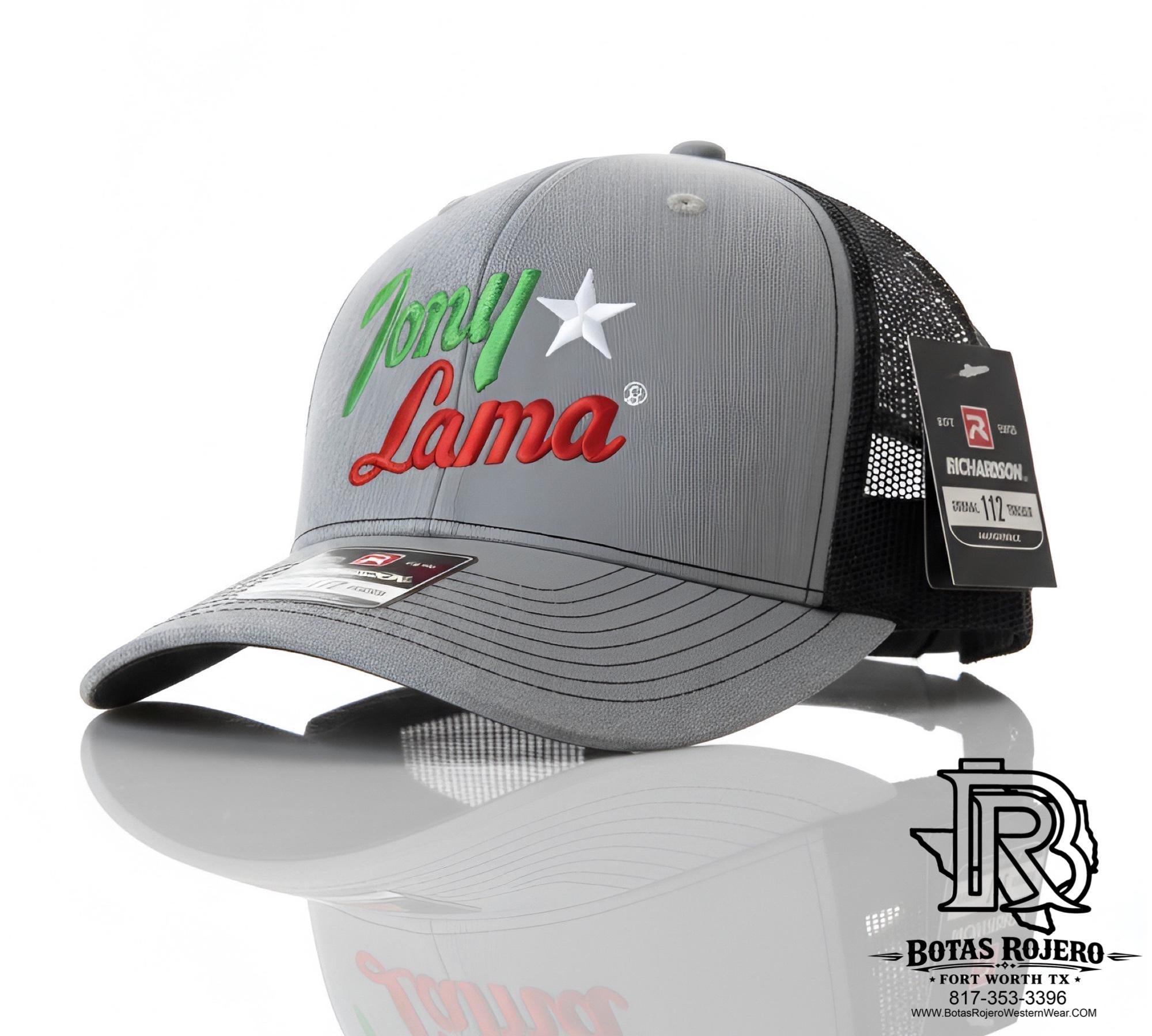 TONY LAMA GREY WITH BLACK MESH MEN SNAP BACK CAP