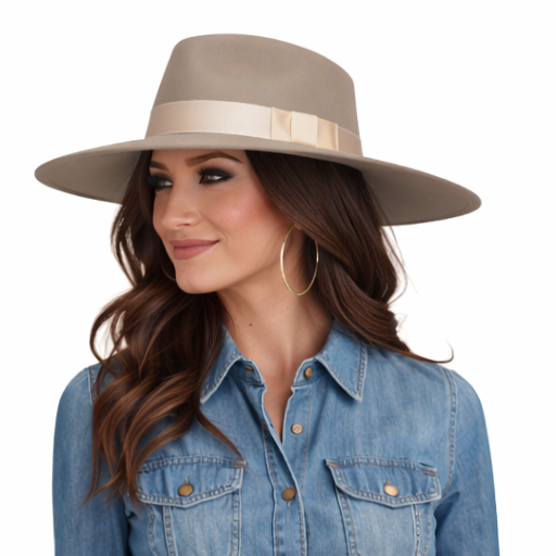 “ TEAR DROP” MUSHROOM | LADIES PINCH FRONT FASHION/WESTERN HAT T78100287