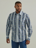 WRANGLER CHECOTAH CLASSIC FIT BLUE - MENS SHIRT |  112330351
