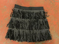 Gali black leather skirt