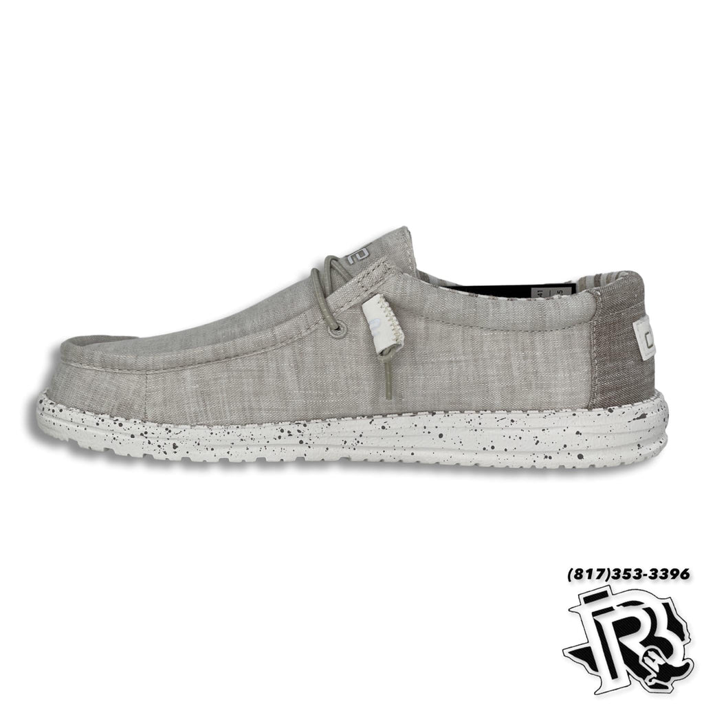 HEY DUDE WALLY CHAMBRAY STONE BEIGE (110060707)
