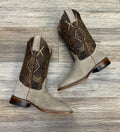 ‘’OLIVER’’ AMERICAN PRO BULL BONE  ROUGH OUT  BOOTS |THR217
