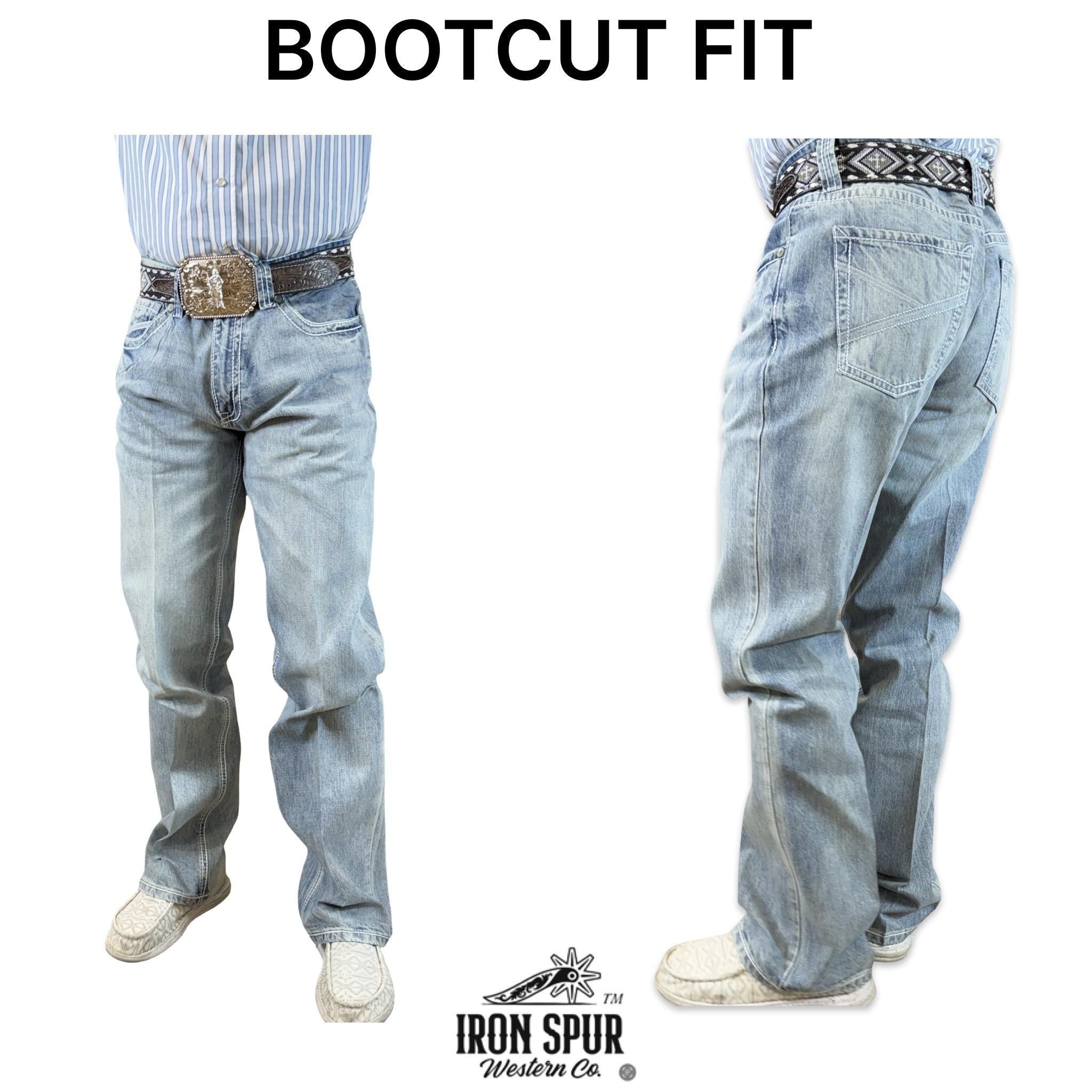 03 | BOOTCUT IRON SPUR LIGHT BLUE WESTERN JEANS