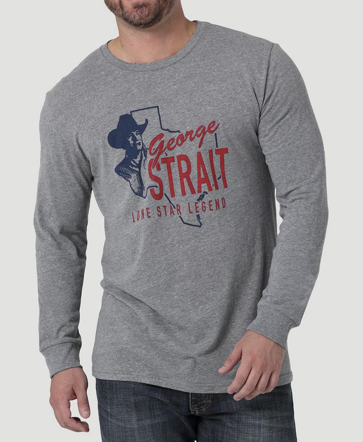 WRANGLER GEORGE STRAIT GRAPHITE HEATHER - MENS TEE - 112336251