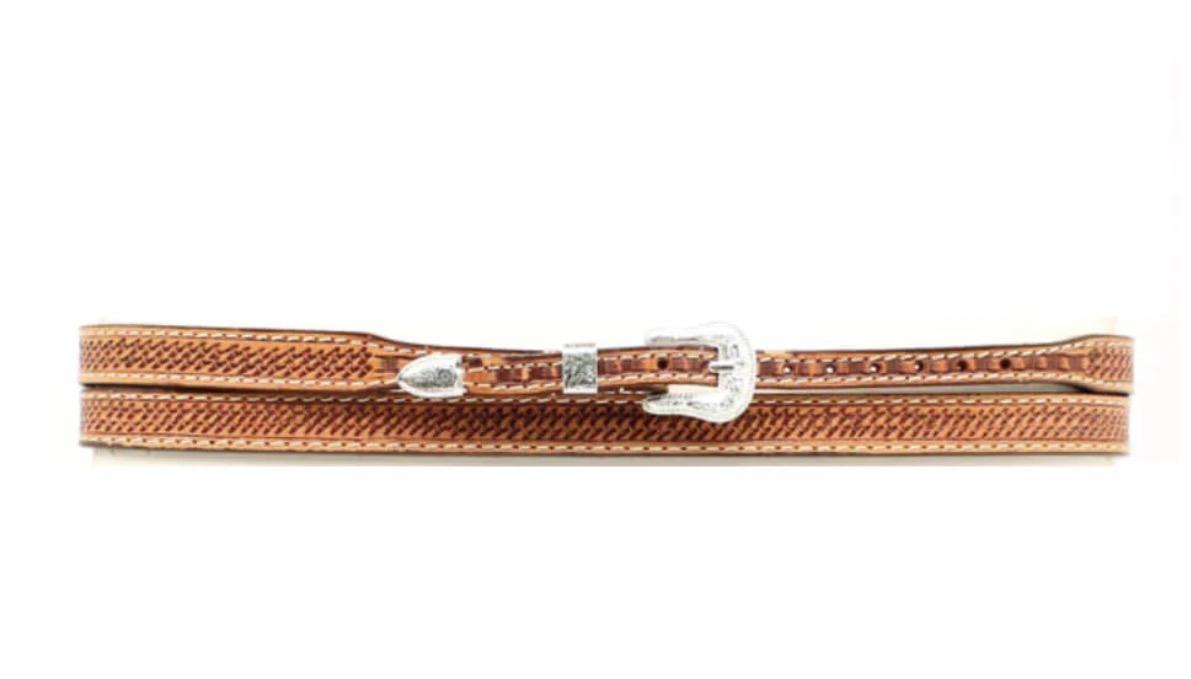 M&F 1/2" Genuine Leather Hatband Brown | 0234648