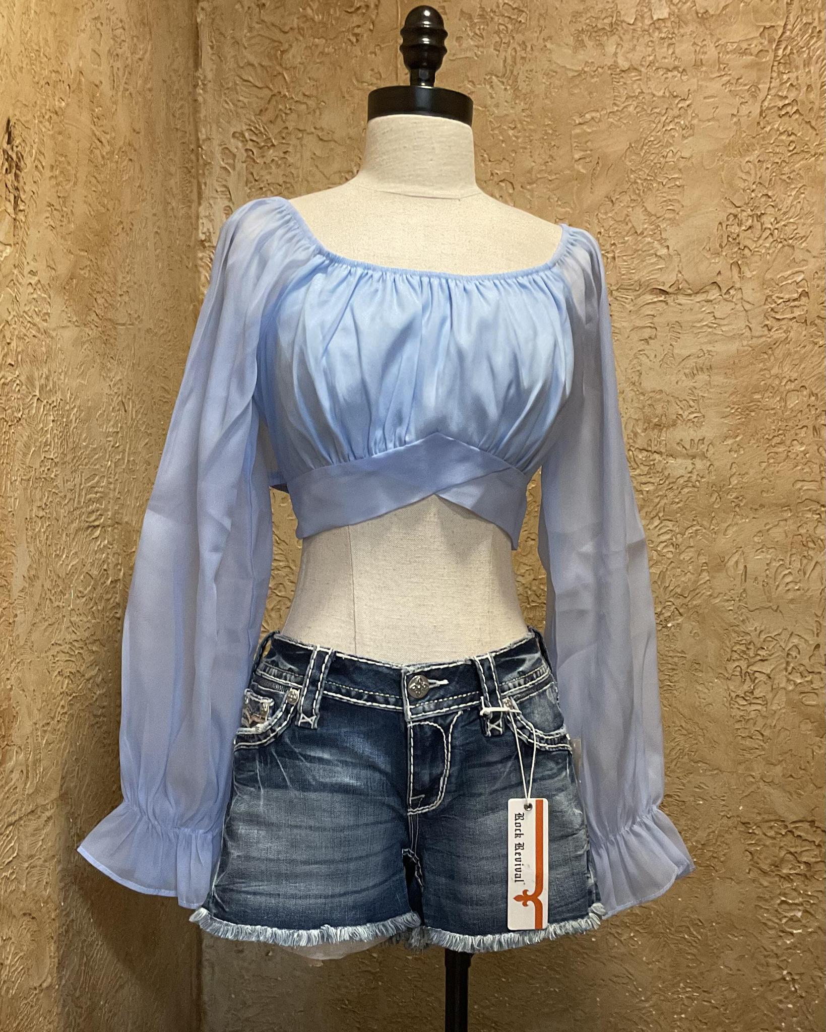 ANGELIC LIGHT BLUE TOP
