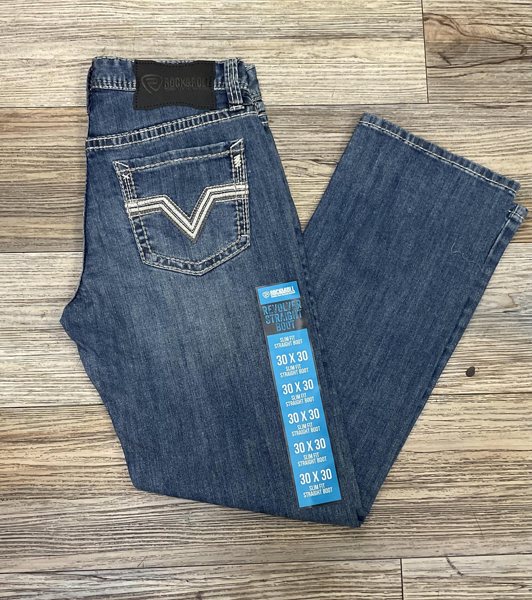 MEN’S ROCK & ROLL MEDIUM VINTAGE SLIM STRAIGHT BOOT JEANS | BM1RD06701