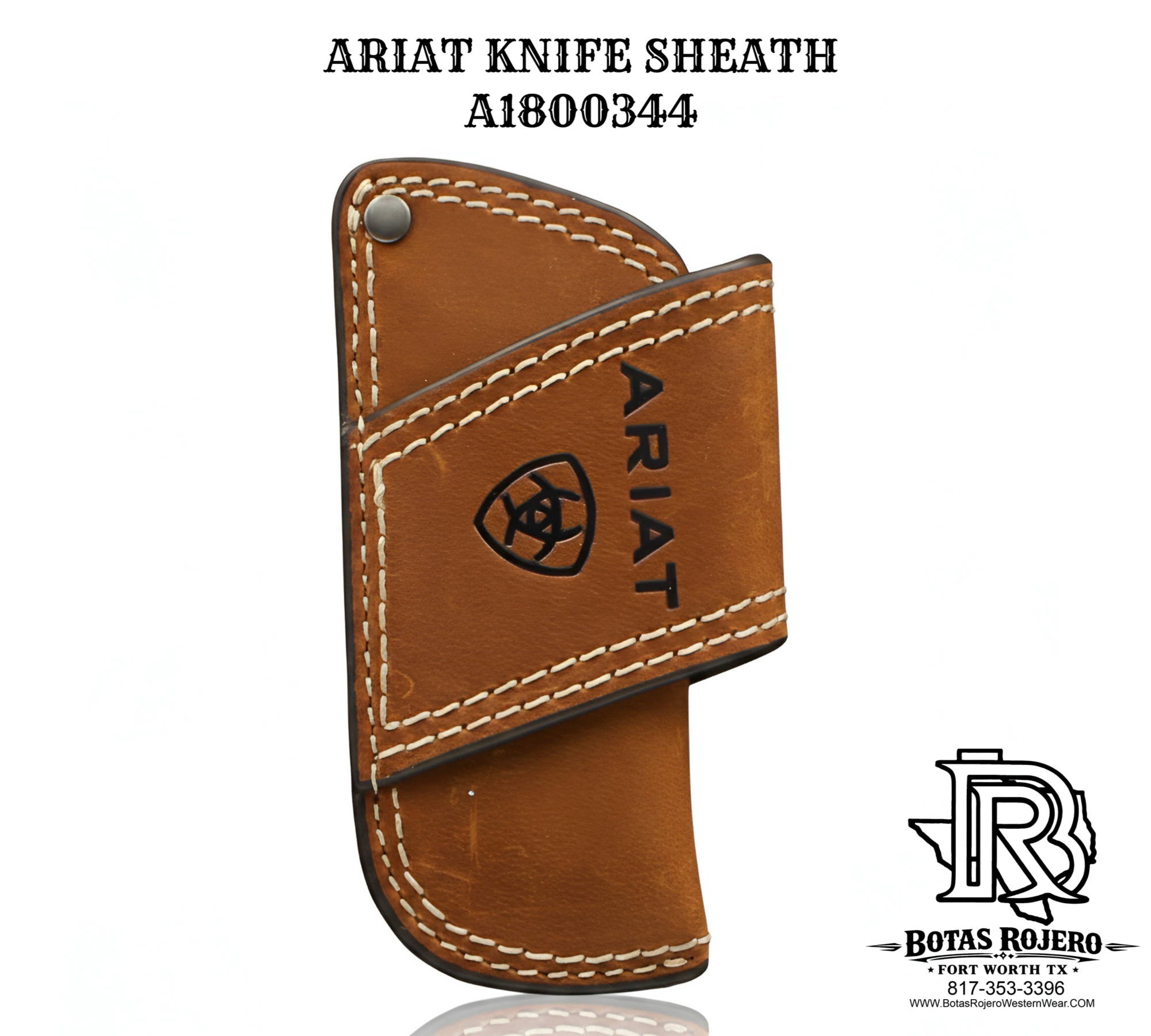 Ariat Leather Knife Sheath - Medium Brown A1800344