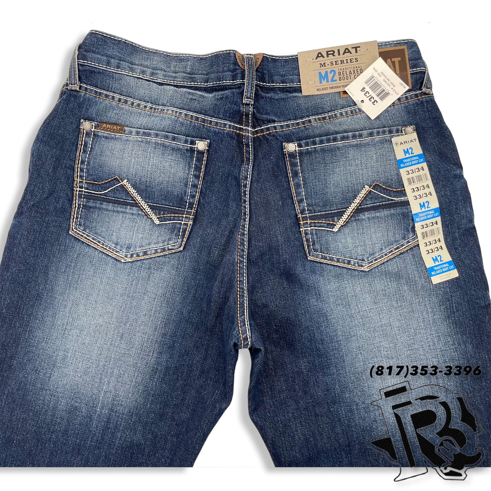 ARIAT JEANS BOOTCUT | M2 DARK BLUE WITH STONE WASH MEN JEANS (10021850)