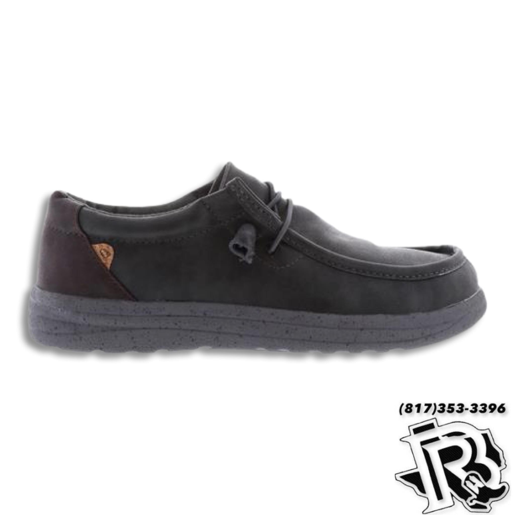 “ PAUL “  | CHARCOAL WAXED MEN'S CASUAL CANVAS SHOE