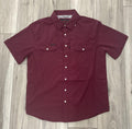ROCK & ROLL MEN’S NYLON TEK MAROON SOLID CORE SHIRT |BMN3S09641