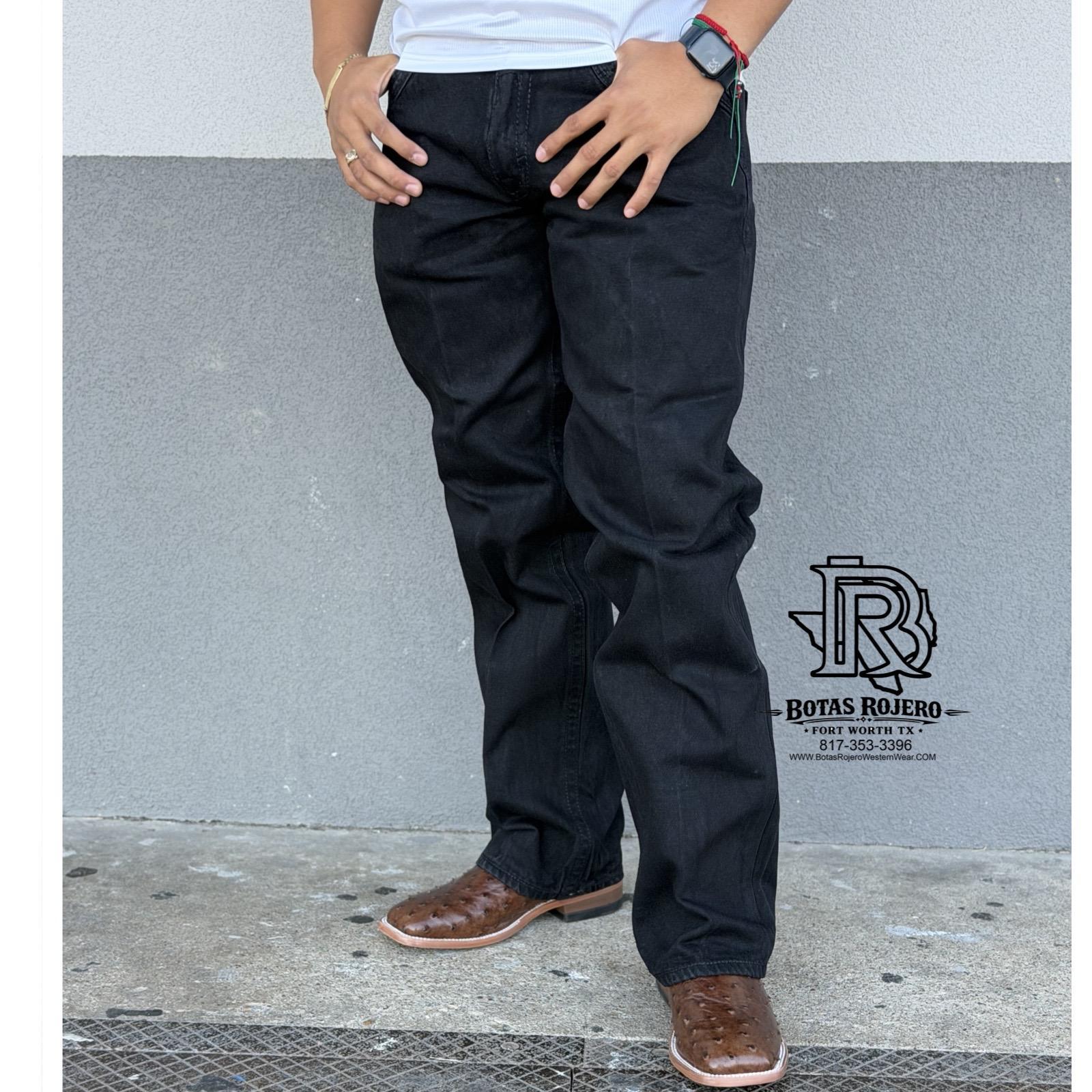 04 | BOOTCUT IRON SPUR BLACK MEN WESTERN JEANS