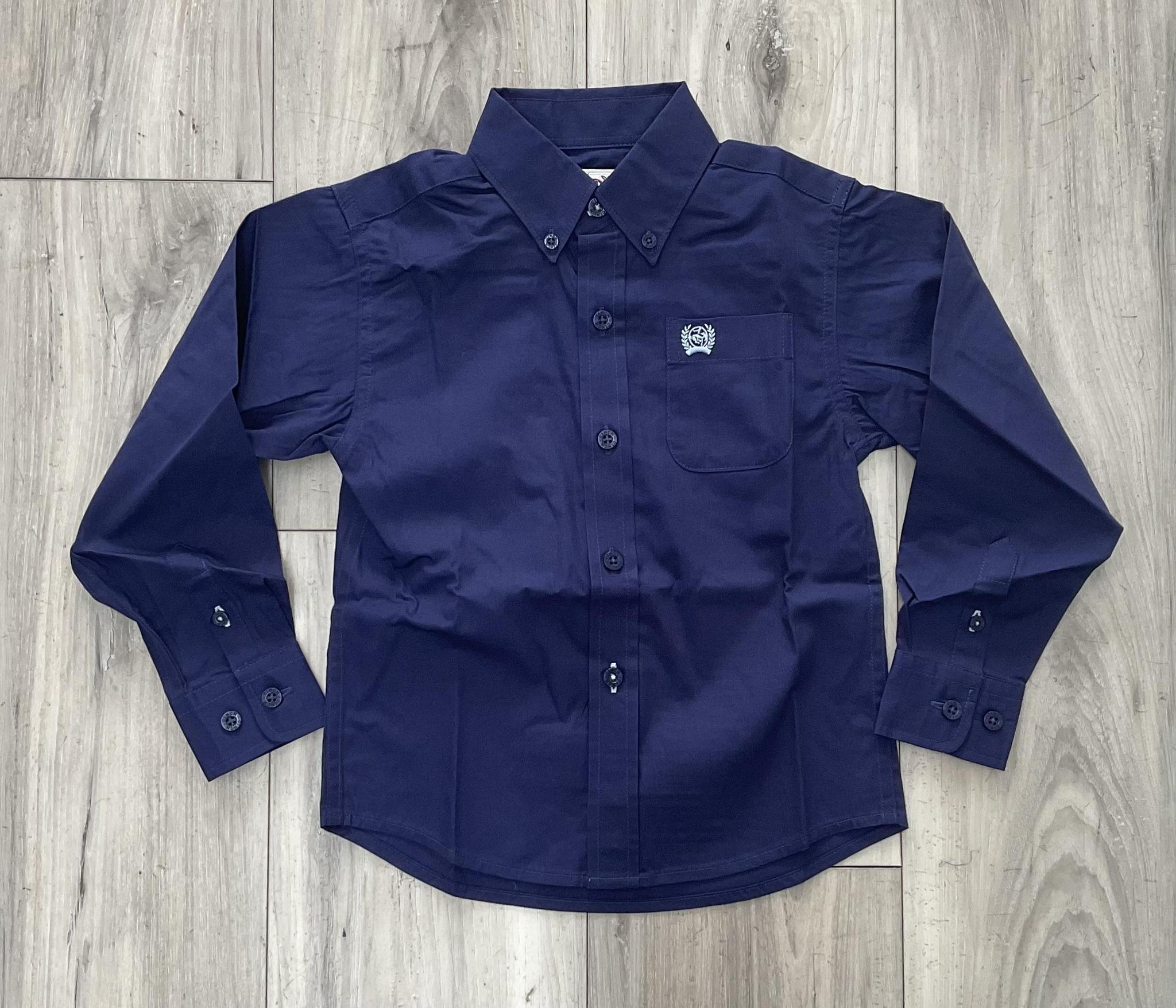 CINCH TODDLER LONG SLEEVE ROYAL SHIRT | MTW7061412