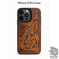 Hand-Tooled Leather Floral Case – iPhone 13 Pro