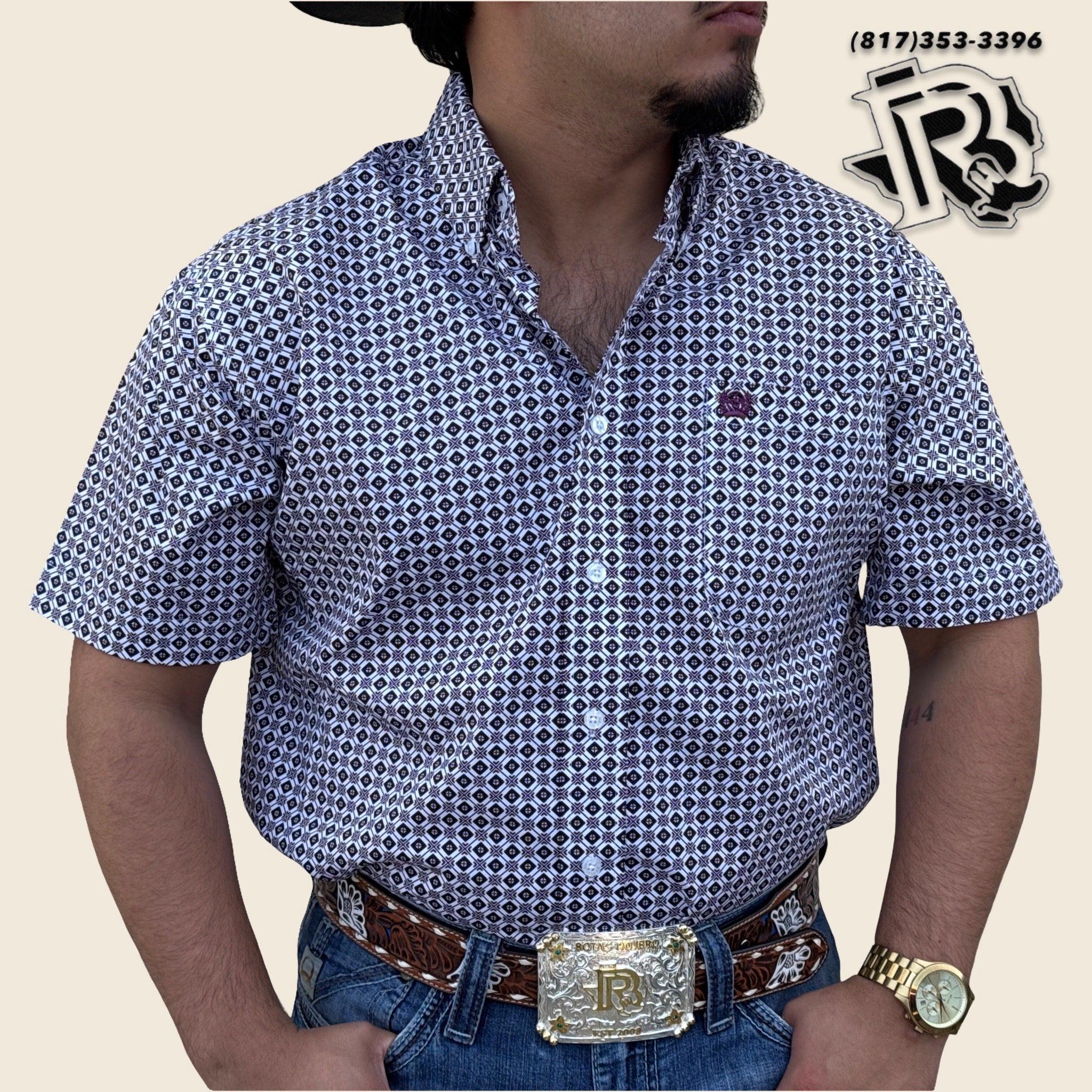 CINCH MENS WHITE SHORT SLEEVE SHIRT | MTW1111483
