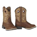 Twister Western Boys Childrens Jasper Stitched Brown| 4443702