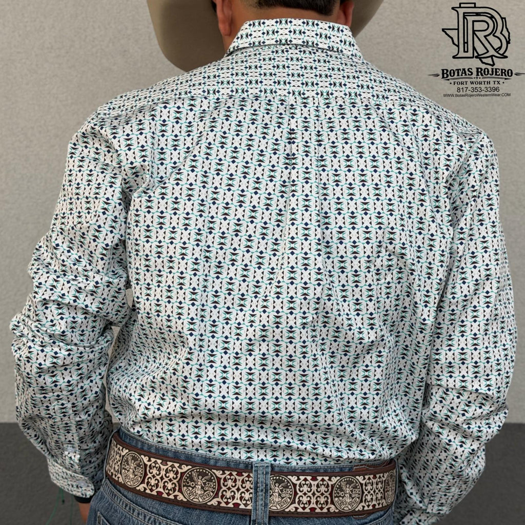 BEAU | Iron Spur Men’s Western Long Sleeve  Shirt – Classic Multi Color