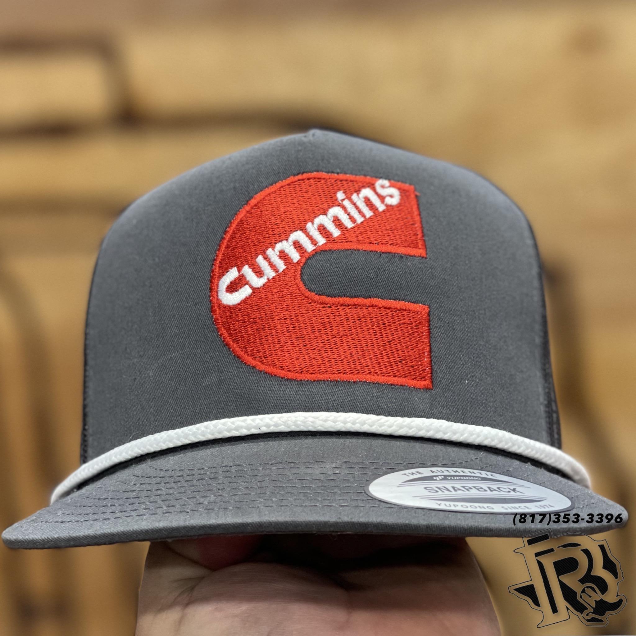 “ CUMMINS “ | TRUCKER CAP WITH ROPE CHARCOAL/CHARCOAL