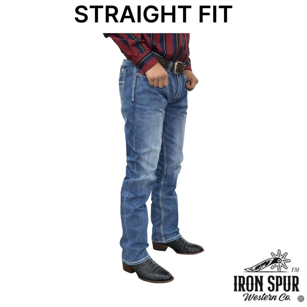 01 | STRAIGHT | LIGHT BLUE | IRON SPUR | MEN WESTERN JEANS