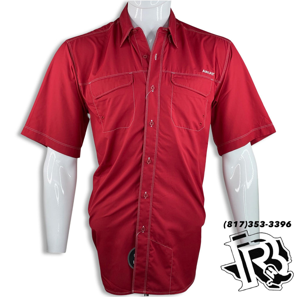 ARIAT MEN | VENTEK RED WITH BREATHABLE BACK POCKETS (10035439)