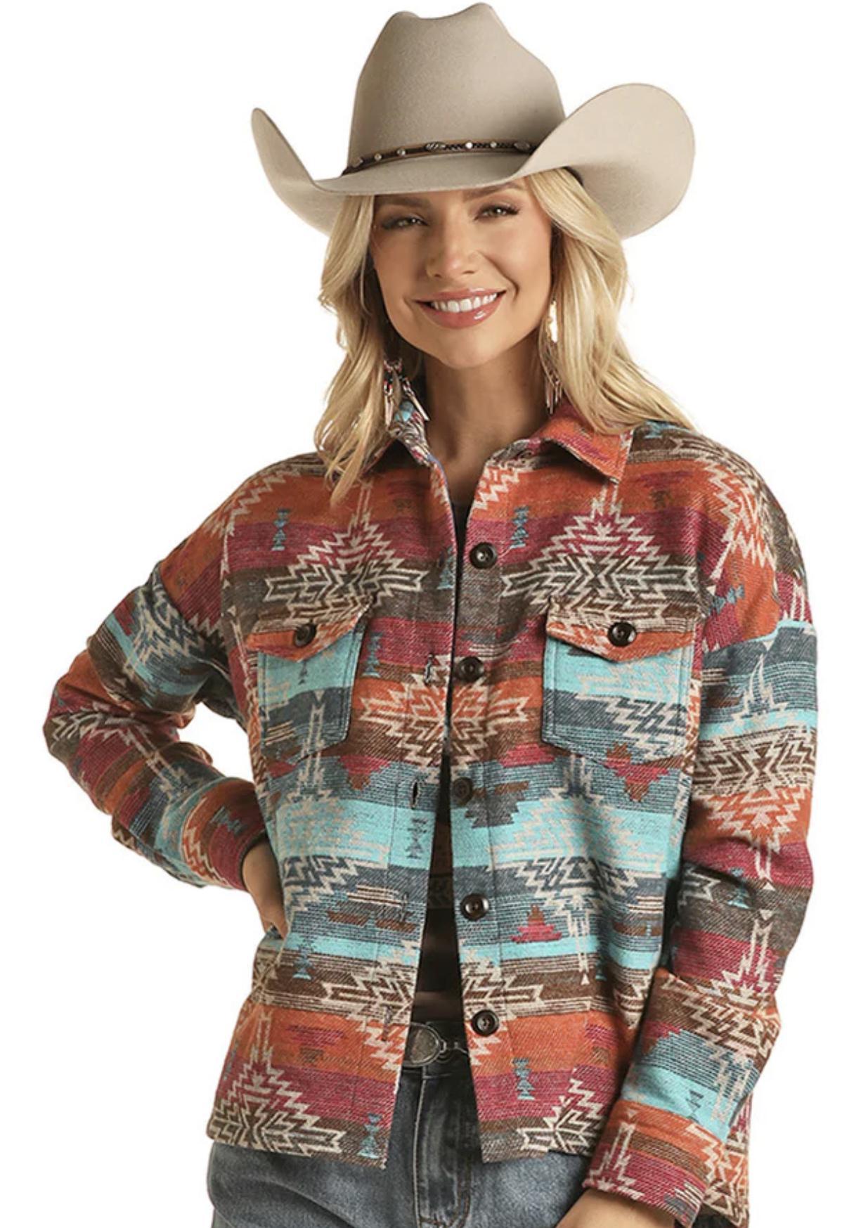 WOMEN’S ROCK ROLL SHIRT JACKET RRWO92RZWQ